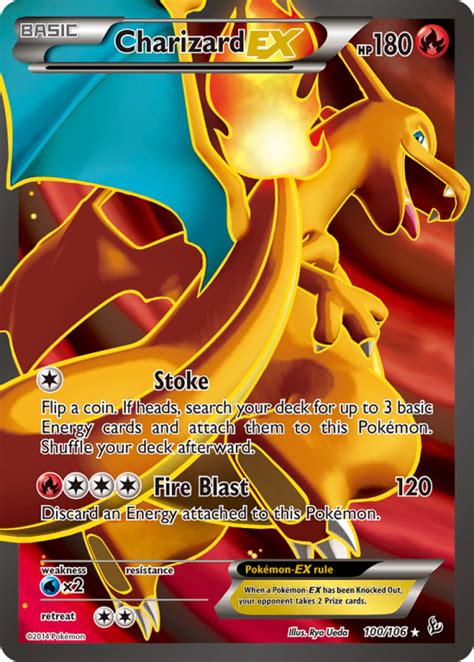 Charizard EX Flashfire 100/106 Values .